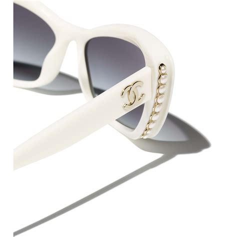 chanel white cat eye sunglasses|Chanel cat eye sunglasses 2022.